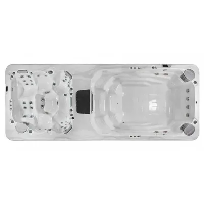 Jacuzzi pentru 6 persoane + minipiscina pentru inot Rio Grande + capac termic - Wellis