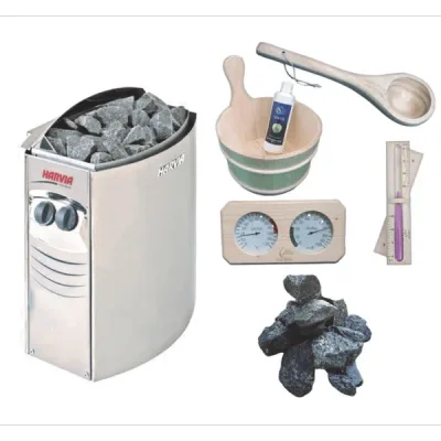 Kit complet pentru sauna - soba 9 kW cu panou incorporat + accesorii, 8-14 m3
