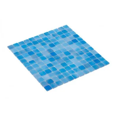 Mozaic din sticla 2.5x2.5, suport fibra de sticla HVZ-120