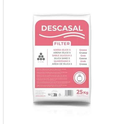 Nisip cuartos pentru filtrarea apei din piscina, granulatie 2-4 mm, sac 25 kg 3857
