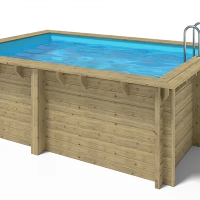 Piscina supraterana din lemn 4.1m x3m x 1.24m