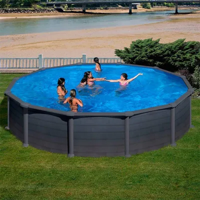 Piscina supraterana prefabricata GRE rotunda 460 x 120cm