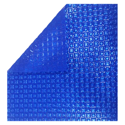Prelata de vara pentru piscina, albastra, 500 microni, dimensiune 12x4 m