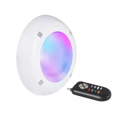 Proiector plat cu LED RGB, 15W, cu telecomanda si suport de prindere pentru beton - AstralPool 71744
