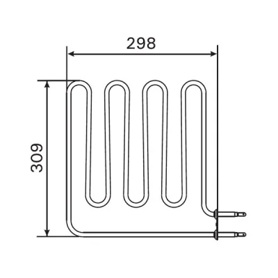 Rezistenta pentru incalzitoare electrice 2000 W - Harvia ZSB-226