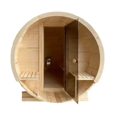 Sauna uscata exterioara din lemn de brad, diferite dimensiuni, Colectia Elysium