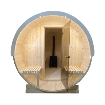 Sauna uscata exterioara din lemn de brad, diferite dimensiuni, Colectia Luxuria