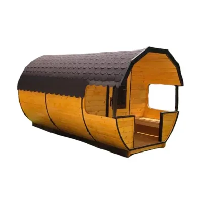 Sauna uscata exterioara din lemn de brad, diferite dimensiuni, Colectia Vitality