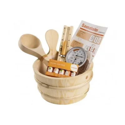Set 4 accesorii sauna uscata + 5 mini-esente concentrate CADOU