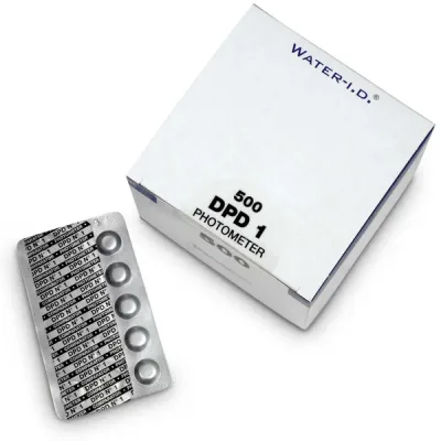 Tablete reactivi pentru tester electronic, Cl/Brom liber, DPD1, 500 bucati