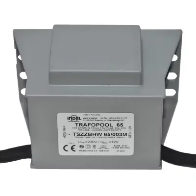 Transformator iluminat piscine 230V-12V AC 5.42A, IP67, Indel 65W/003M