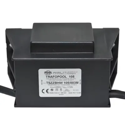Transformator iluminat piscine 230V-12V AC 8.75A, IP67, Indel 105W/003M