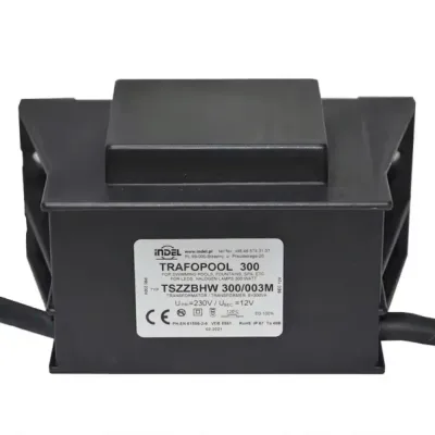 Transformator iluminat piscine 230V-12V AC, IP67, Indel 300W/003M