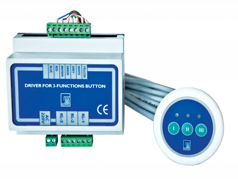 Buton de Control pentru Jacuzzi - Set Complet Buton și Controller (3 Funcții)