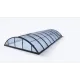 Acoperire piscina din policarbonat Klasik C antracit 10 x 5 m 2