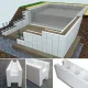 Kit constructie piscina cu cofraj polistiren ISOBLOK 10x5x1.5 2