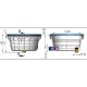 Nisa de incastrare pentru proiector PAR56 pentru piscina pe beton AstralPool 00349 4