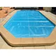 Prelata de vara pentru piscina, albastra, 500 microni, dimensiune 6x4 4