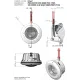 Proiector cu halogen 300W, PAR56, nisa ABS pentru piscine cu liner - Astralpool 07856 2