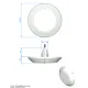 Proiector plat cu LED ALB Lumiplus Rapid, 14.5W, filet 11/2" - AstralPool  62327 2