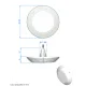 Proiector plat cu LED RGB Lumiplus Rapid, 22W, filet 11/2" - AstralPool 62328 2