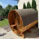 Sauna uscata exterioara din lemn de brad, diferite dimensiuni, Colectia Prestige 2