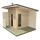 Sauna uscata exterioara din lemn de molid/brad, diferite dimensiuni, Colectia Solide Compact 2