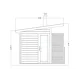 Sauna uscata exterioara din lemn de molid/brad, diferite dimensiuni, Colectia Solide Compact 4