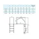 Scara piscina Overflow, 2 trepte, inox AISI 304  - Poolzone 08920-304 2