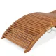 Sezlong pliabil ergonomic din lemn de cedru rosu pentru piscina TW009 4